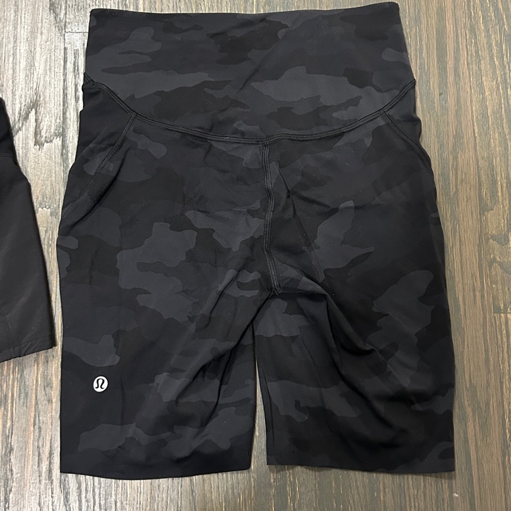 Bundle of lululemon athletica Black Women's Running Shorts & Camo Bike Shorts - Picture 4 of 4